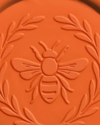 Tangerine Artisan Circle Seal with Design 02 PNG Image High Resolution.jpg