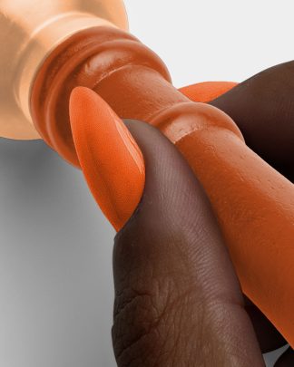 Tangerine Black Hand Holding Wax Seal Stamp 02 PNG Image High Resolution.jpg