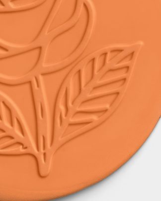 Tangerine Clean Edge Wax Seal with Design 02 PNG Image High Resolution.jpg