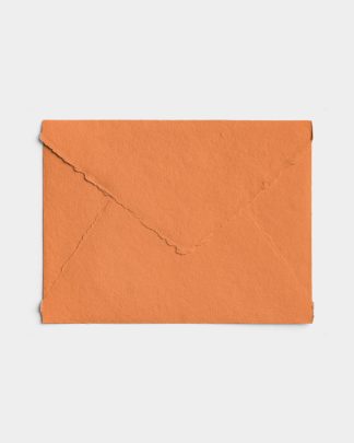 Tangerine Handmade Paper Envelope 01 PNG Image Thumbnail.jpg