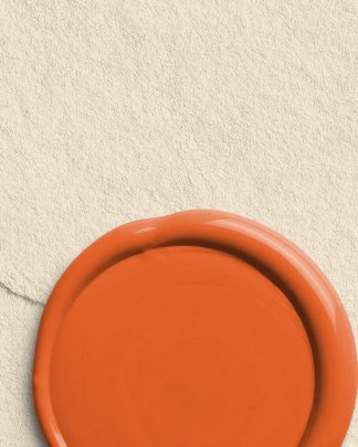 Tangerine Handmade Paper Envelope with Wax Seal 02 PNG Image High Resolution.jpg