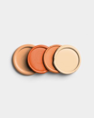 Tangerine Vertical Stack of Four Wax Seals 01 PNG Image Thumbnail.jpg