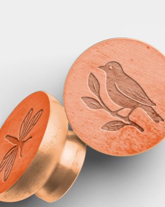 Tangerine Wax Stamps with Design 02 PNG Image High Resolution.jpg