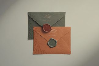 Handmade Envelopes and Metallic Wax Seals Mockup 01 Thumbnail2.jpg