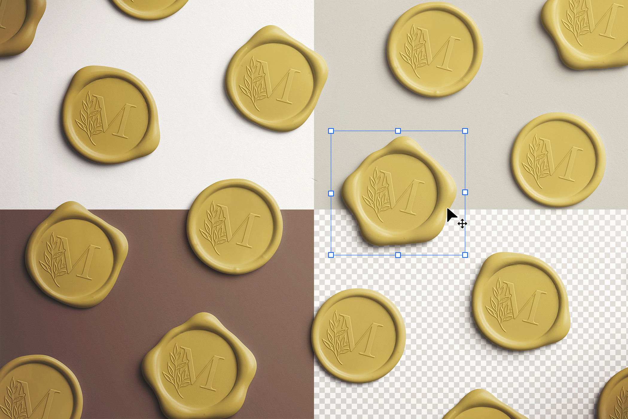 Wax Seal Mockup Set Standard 3 Isolated Objects.jpg