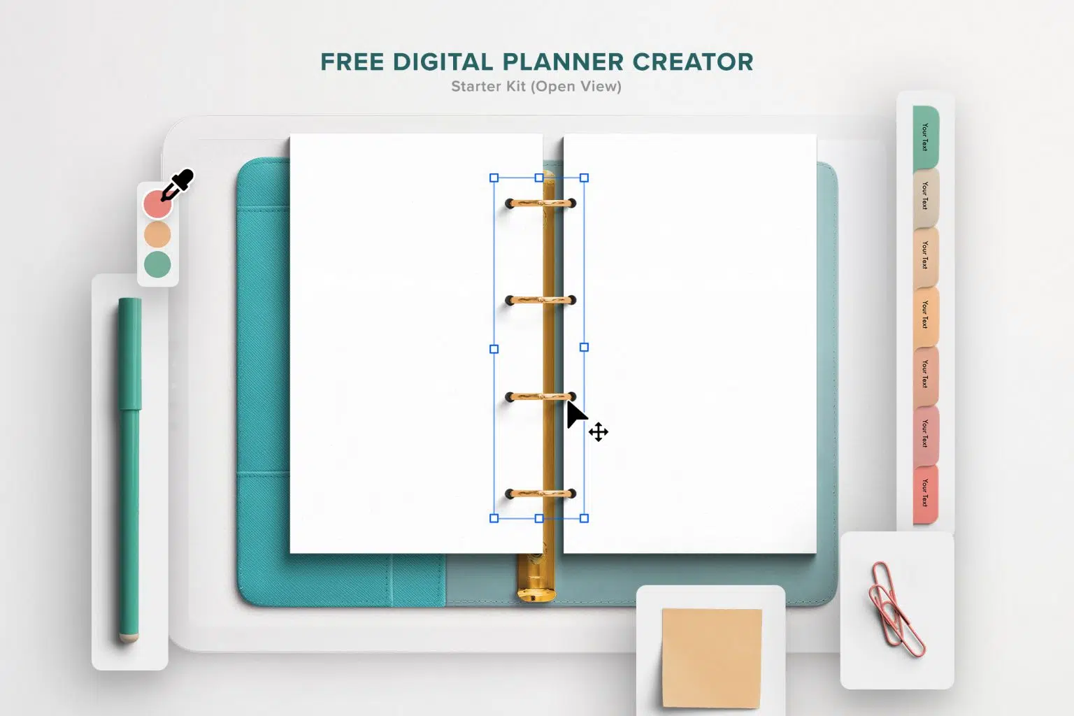 Free Digital Planner Creator Starter Kit | Custom Scene