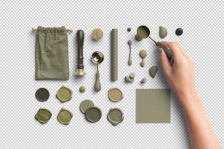 Olive Elegant Sealing Wax PNG Pack 01 Thumbnail2.jpg