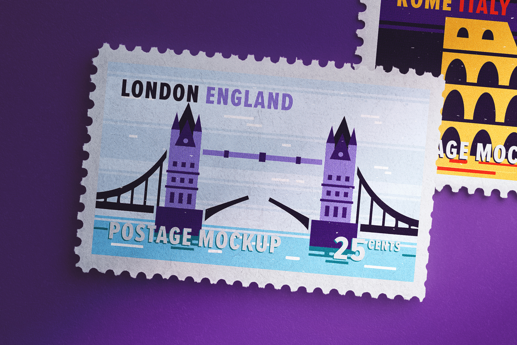 Two Horizontal Vintage Postage Stamp Mockup 02 High Resolution.jpg