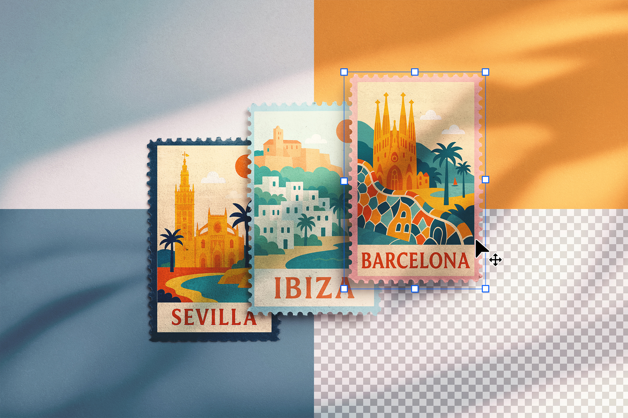Vintage Postage Stamp Mockup 03 Isolated Objects.jpg