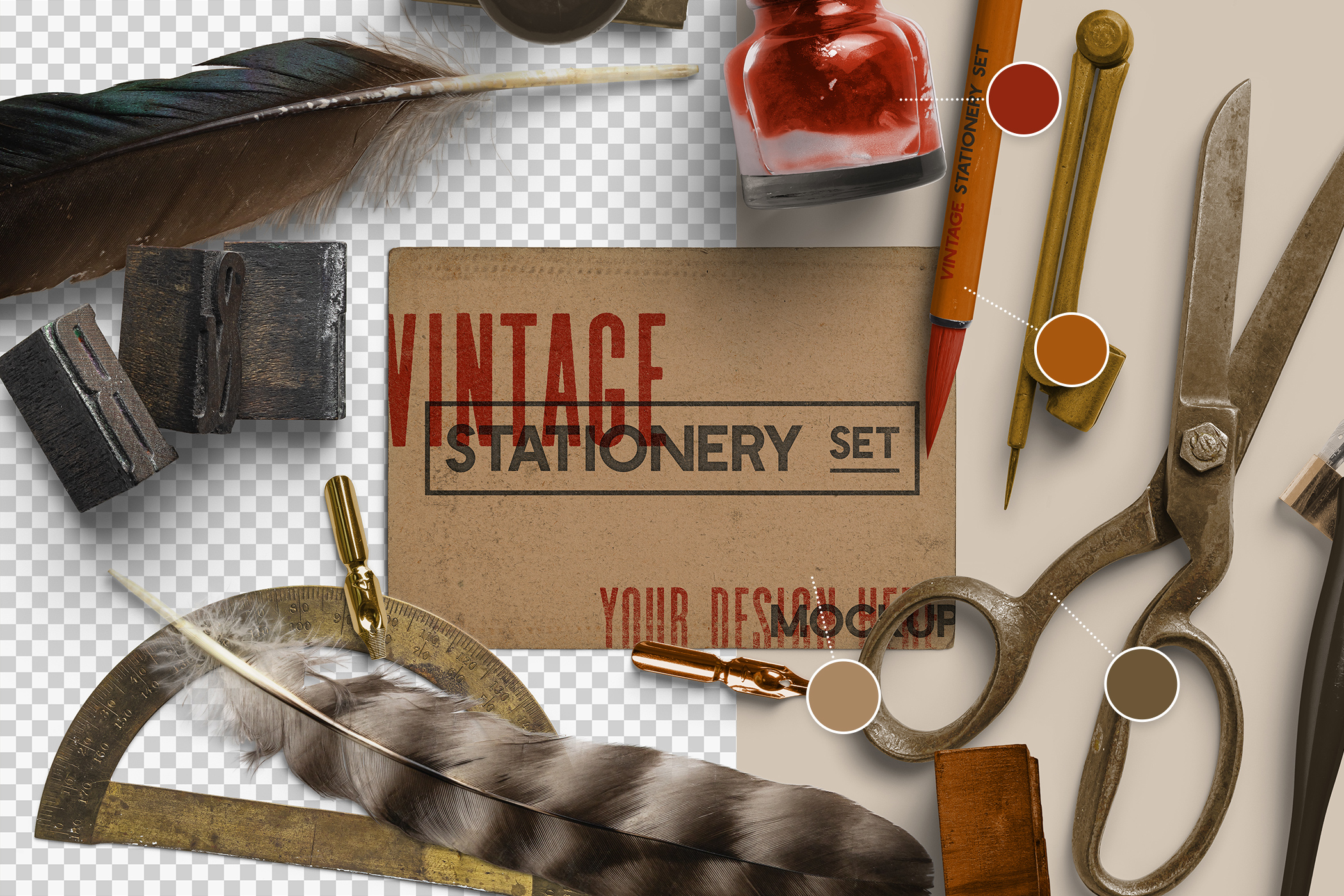 Vintage Stationery Set 04 Color Editable.jpg
