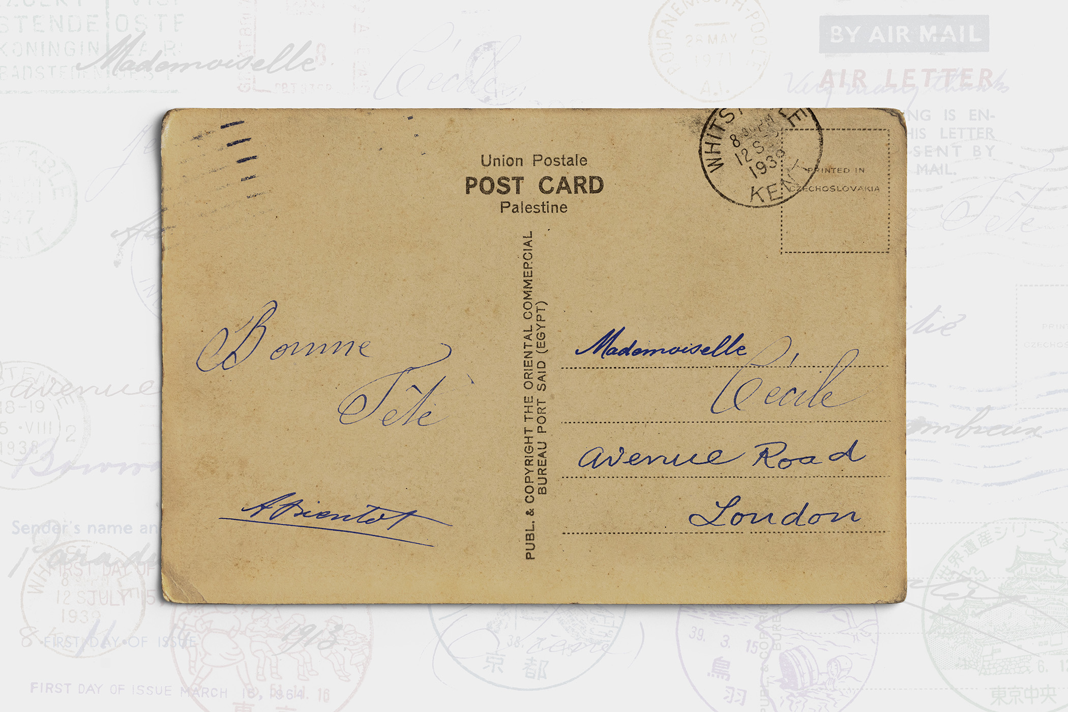 Vintage Postal Ephemera Overlay Kit 01 Thumbnail2